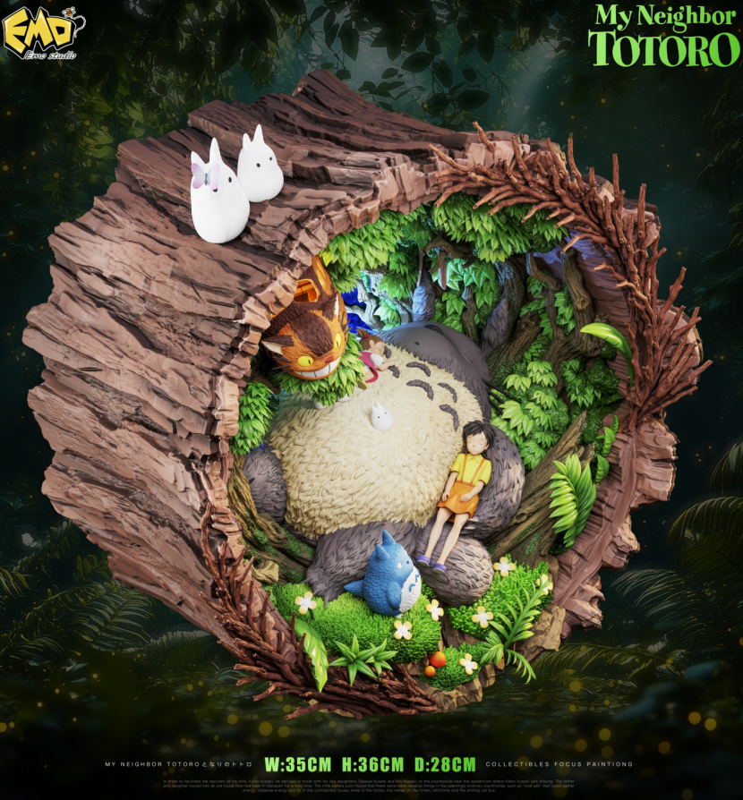 My Neighbor Totoro EMO Studio Totoro Sleeping Resin Statue