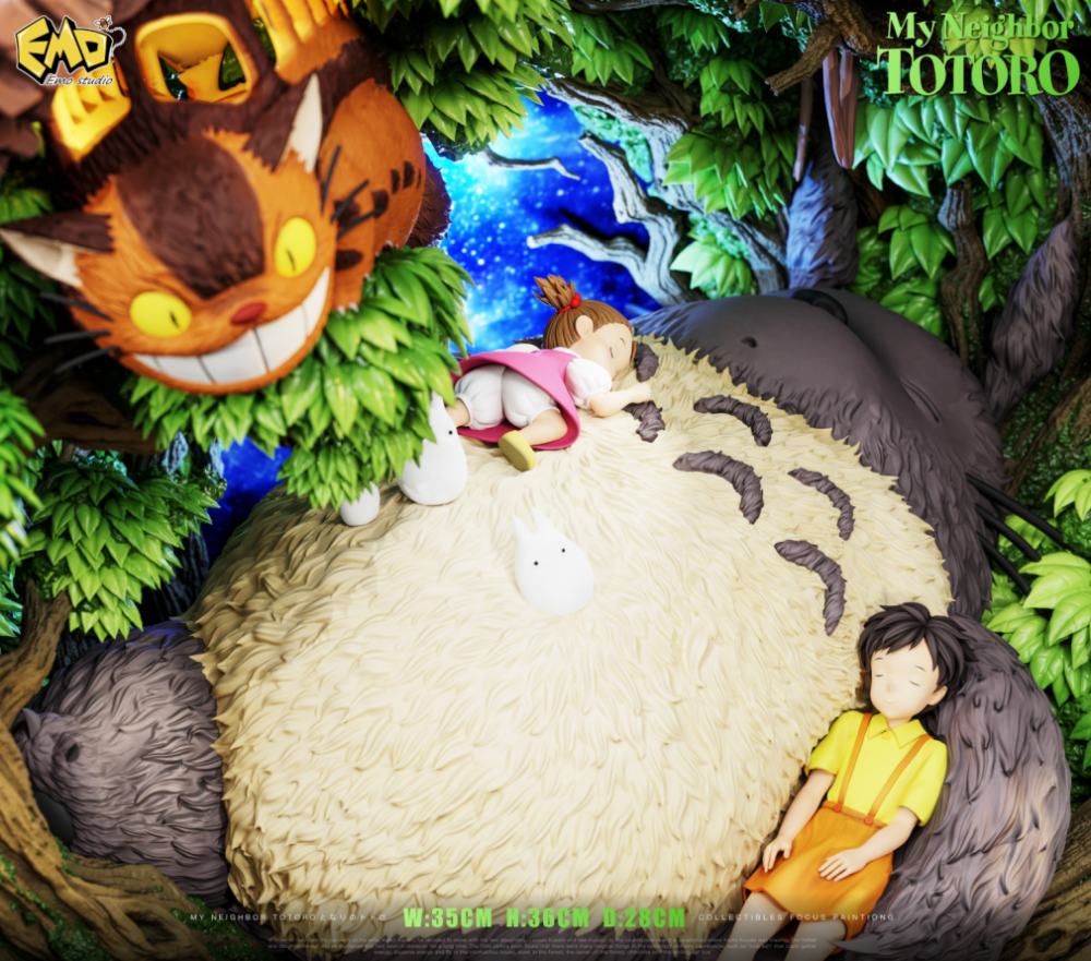 My Neighbor Totoro EMO Studio Totoro Sleeping Resin Statue