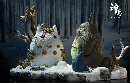 My Neighbor Totoro Shen Yin Studio TotoroPlaytime in the Snow Resin Statue