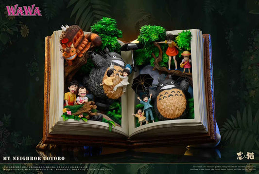 My Neighbor Totoro Wawa Studio Book Totoro Resin Statue (PayPal Fees and Shipping Costs Included)