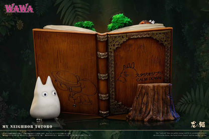 My Neighbor Totoro Wawa Studio Book Totoro Resin Statue (PayPal Fees and Shipping Costs Included)