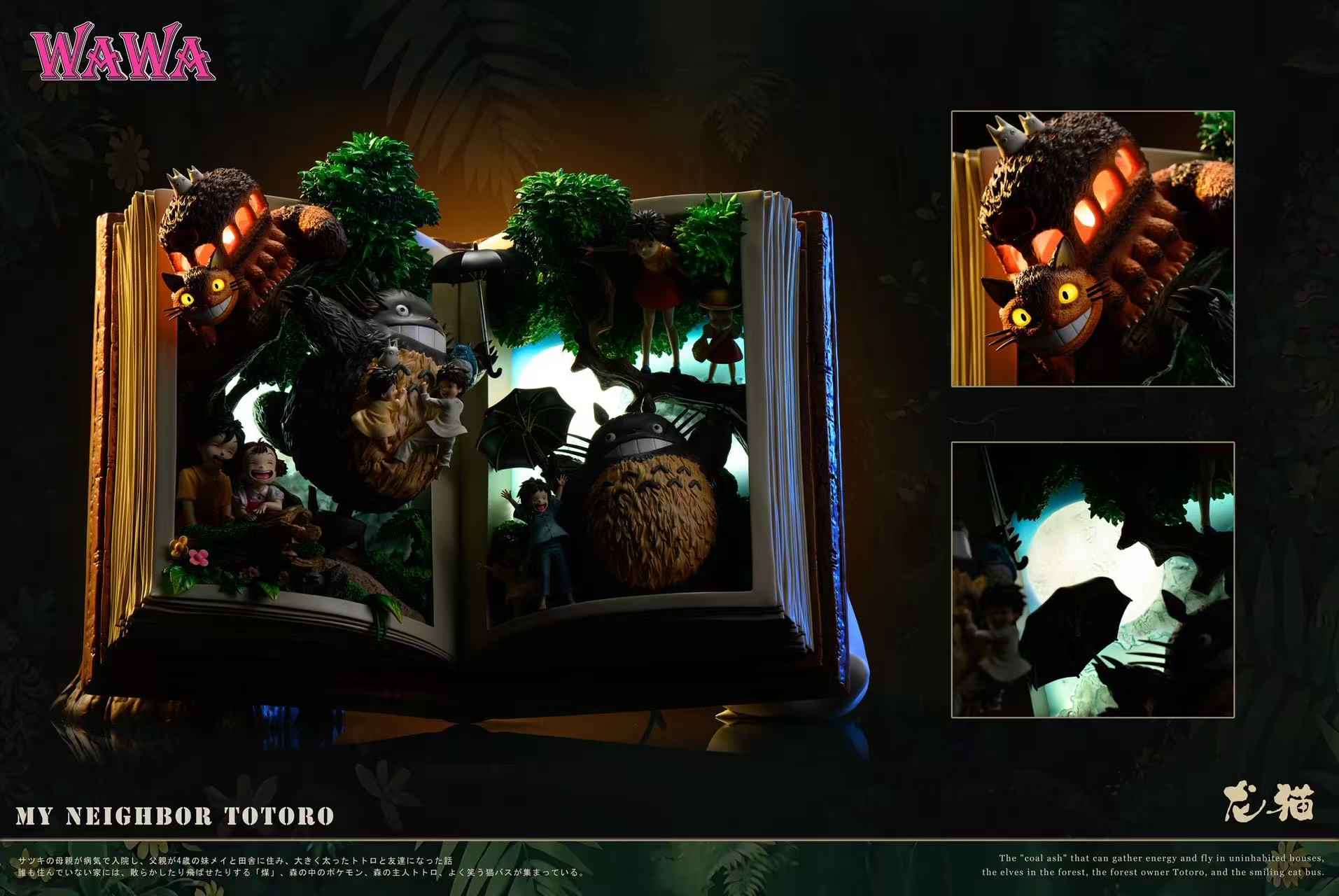 My Neighbor Totoro Wawa Studio Book Totoro Resin Statue (PayPal Fees and Shipping Costs Included)