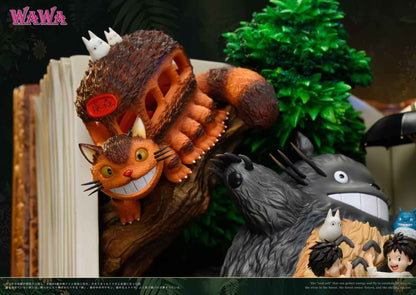My Neighbor Totoro Wawa Studio Book Totoro Resin Statue (PayPal Fees and Shipping Costs Included)