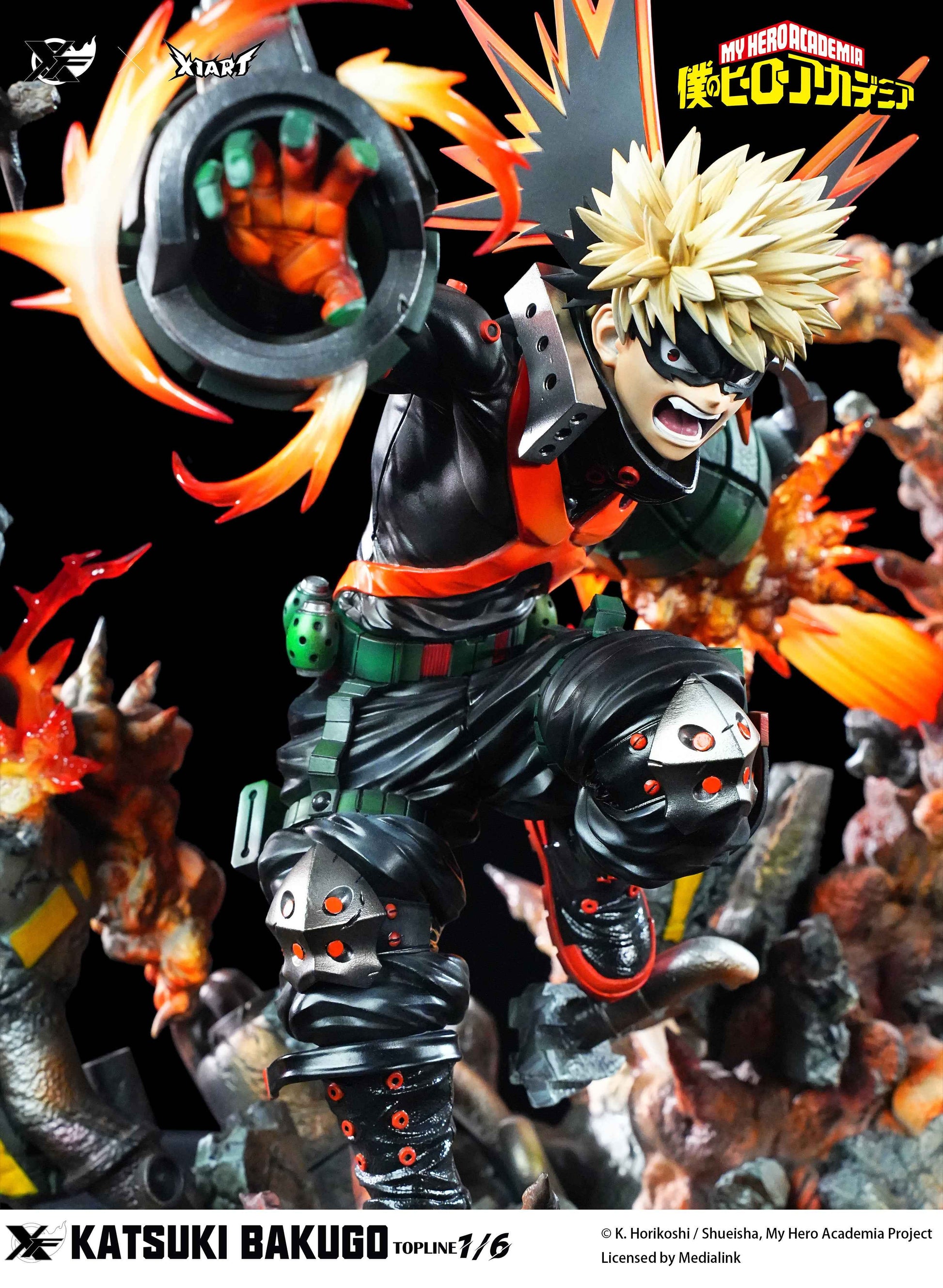 My Hero Academia XFire & X1ART Studio Izuku Midoriya  & Katsuki Bakugo Licensed Resin Statue