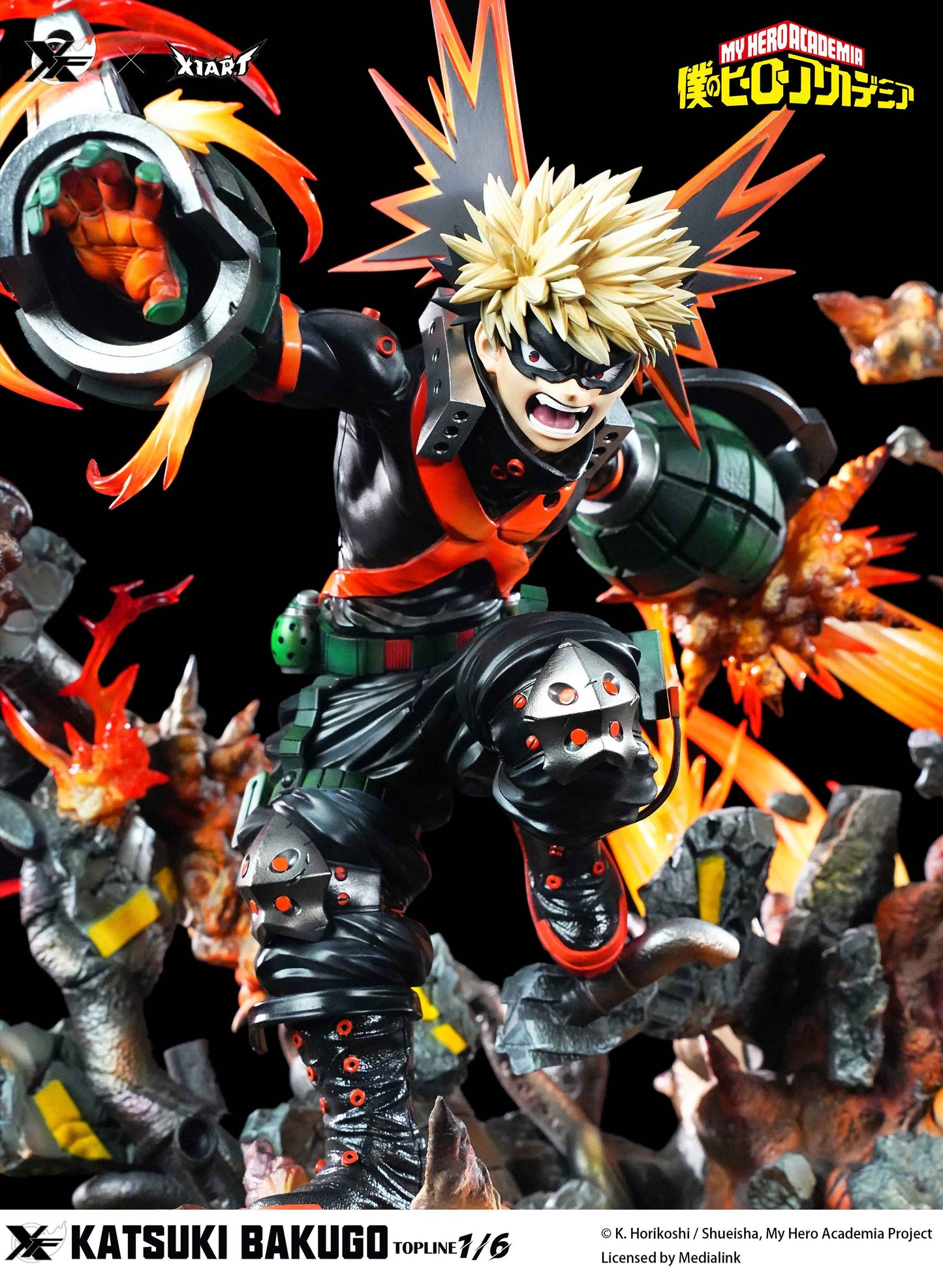 My Hero Academia XFire & X1ART Studio Izuku Midoriya  & Katsuki Bakugo Licensed Resin Statue