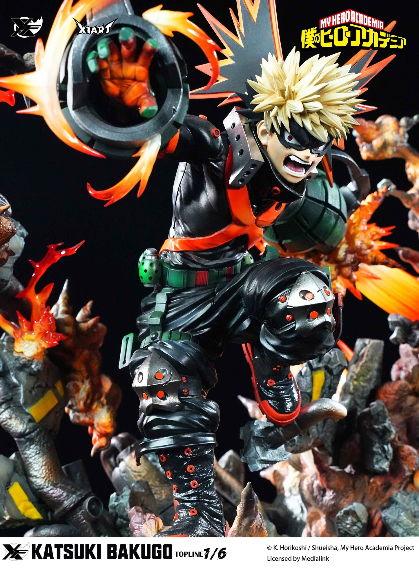 My Hero Academia XFire & X1ART Studio Izuku Midoriya  & Katsuki Bakugo Licensed Resin Statue