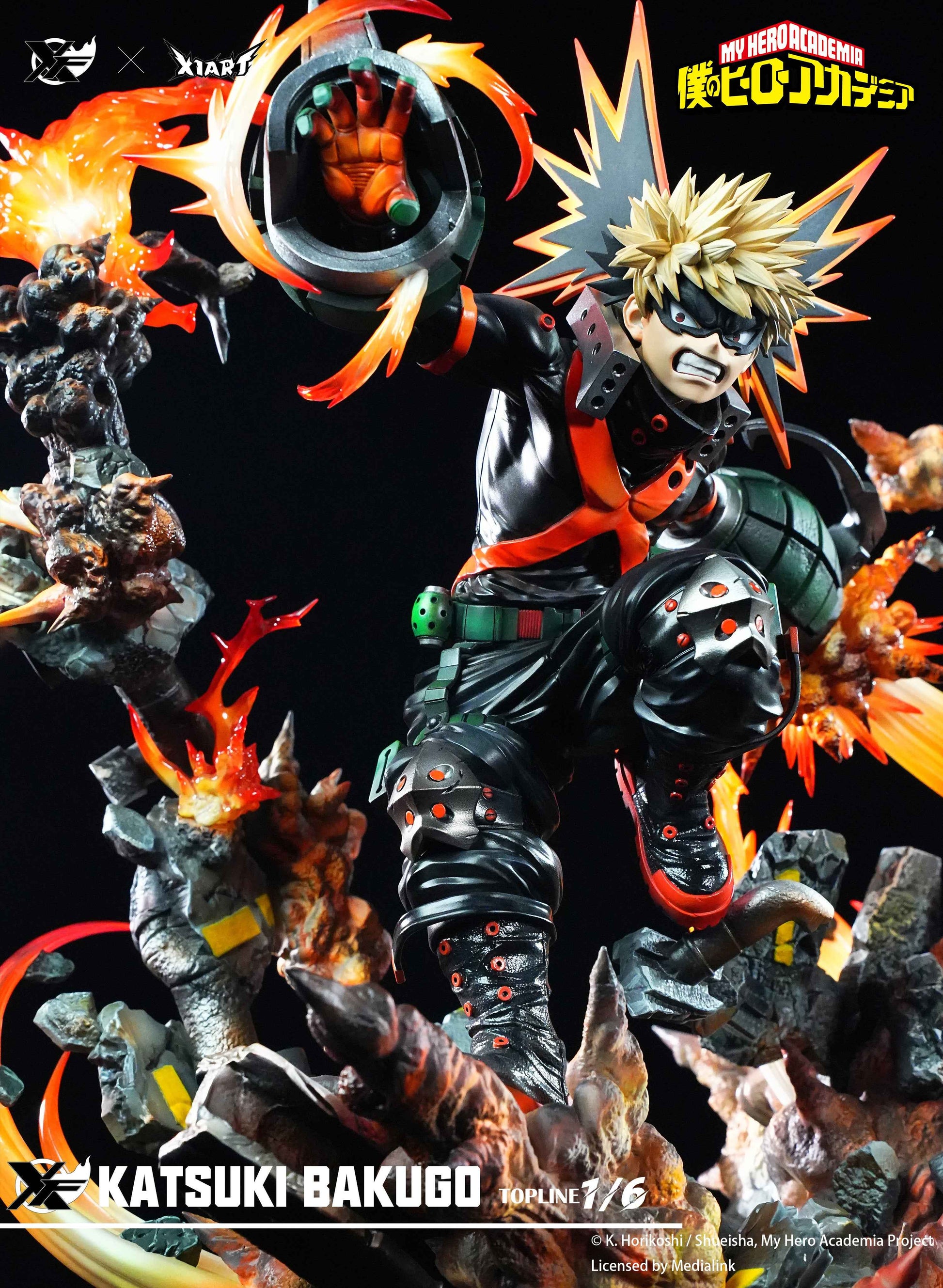 My Hero Academia XFire & X1ART Studio Izuku Midoriya  & Katsuki Bakugo Licensed Resin Statue