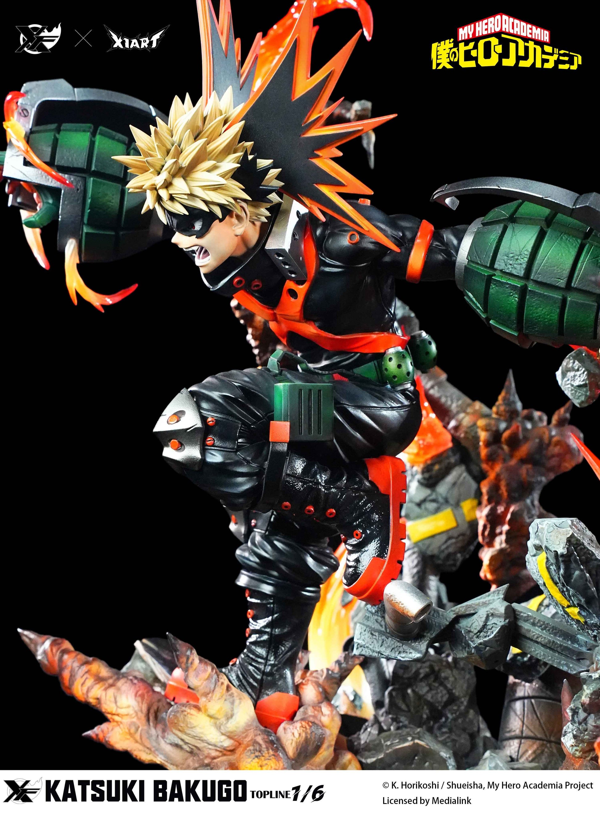 My Hero Academia XFire & X1ART Studio Izuku Midoriya  & Katsuki Bakugo Licensed Resin Statue