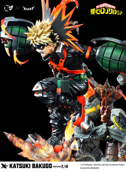 My Hero Academia XFire & X1ART Studio Izuku Midoriya  & Katsuki Bakugo Licensed Resin Statue