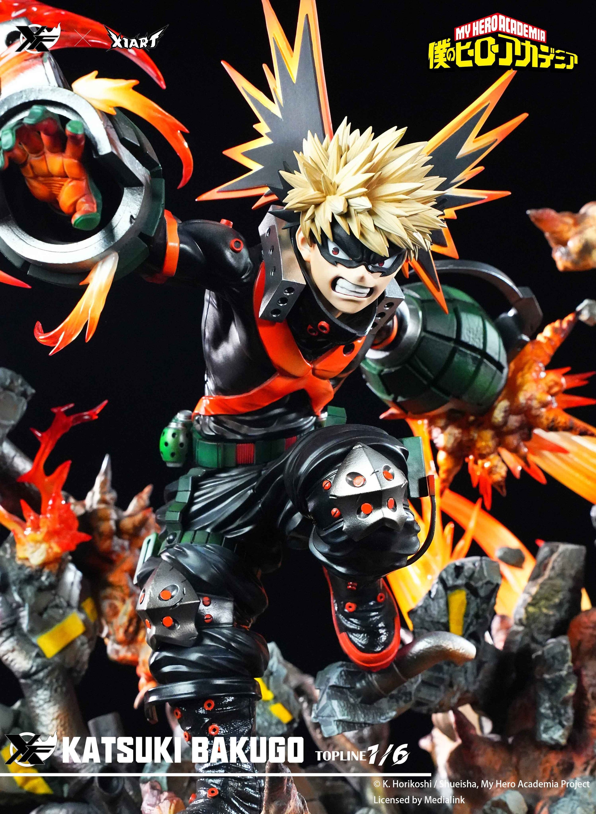 My Hero Academia XFire & X1ART Studio Izuku Midoriya  & Katsuki Bakugo Licensed Resin Statue