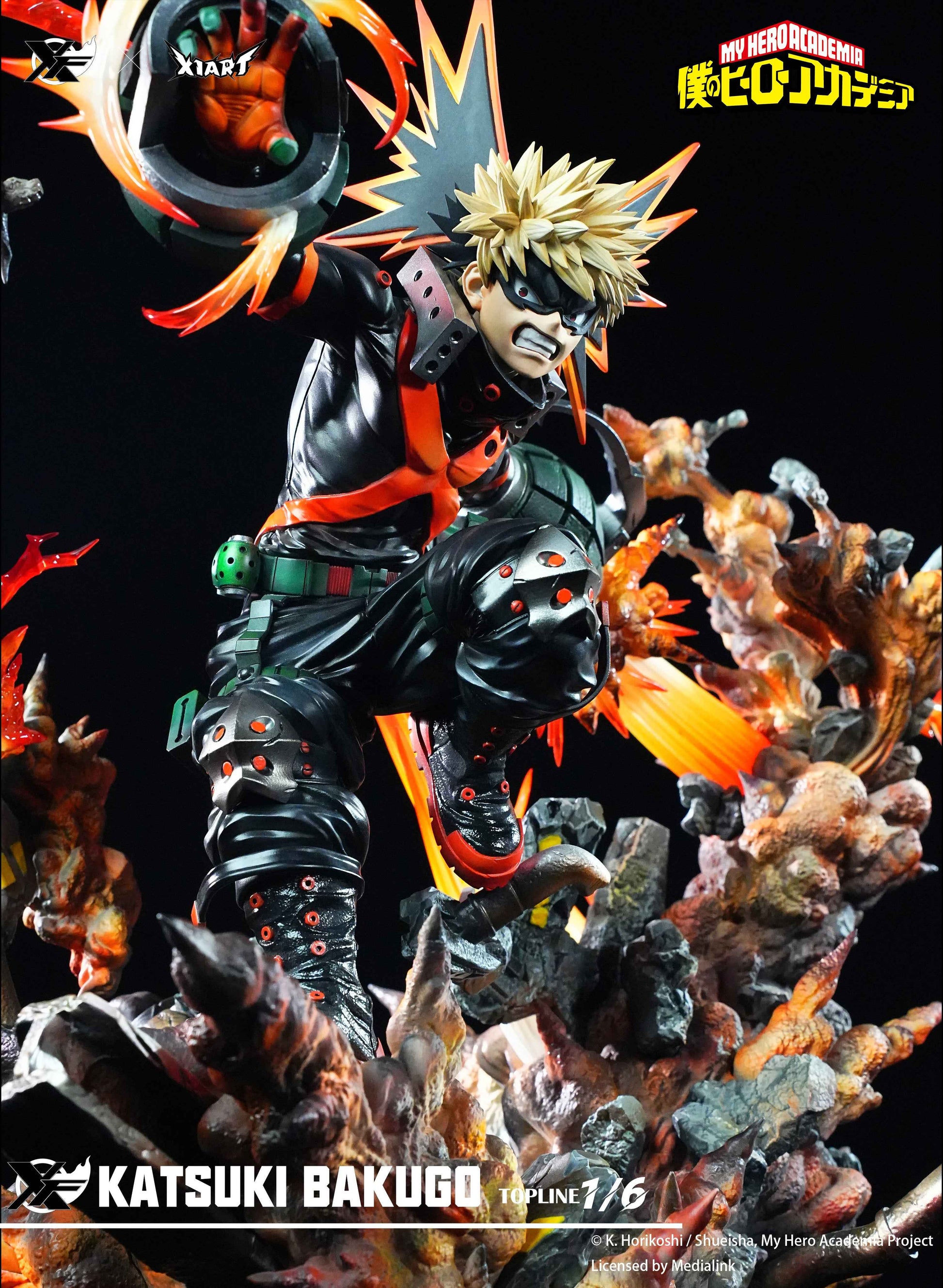 My Hero Academia XFire & X1ART Studio Izuku Midoriya  & Katsuki Bakugo Licensed Resin Statue