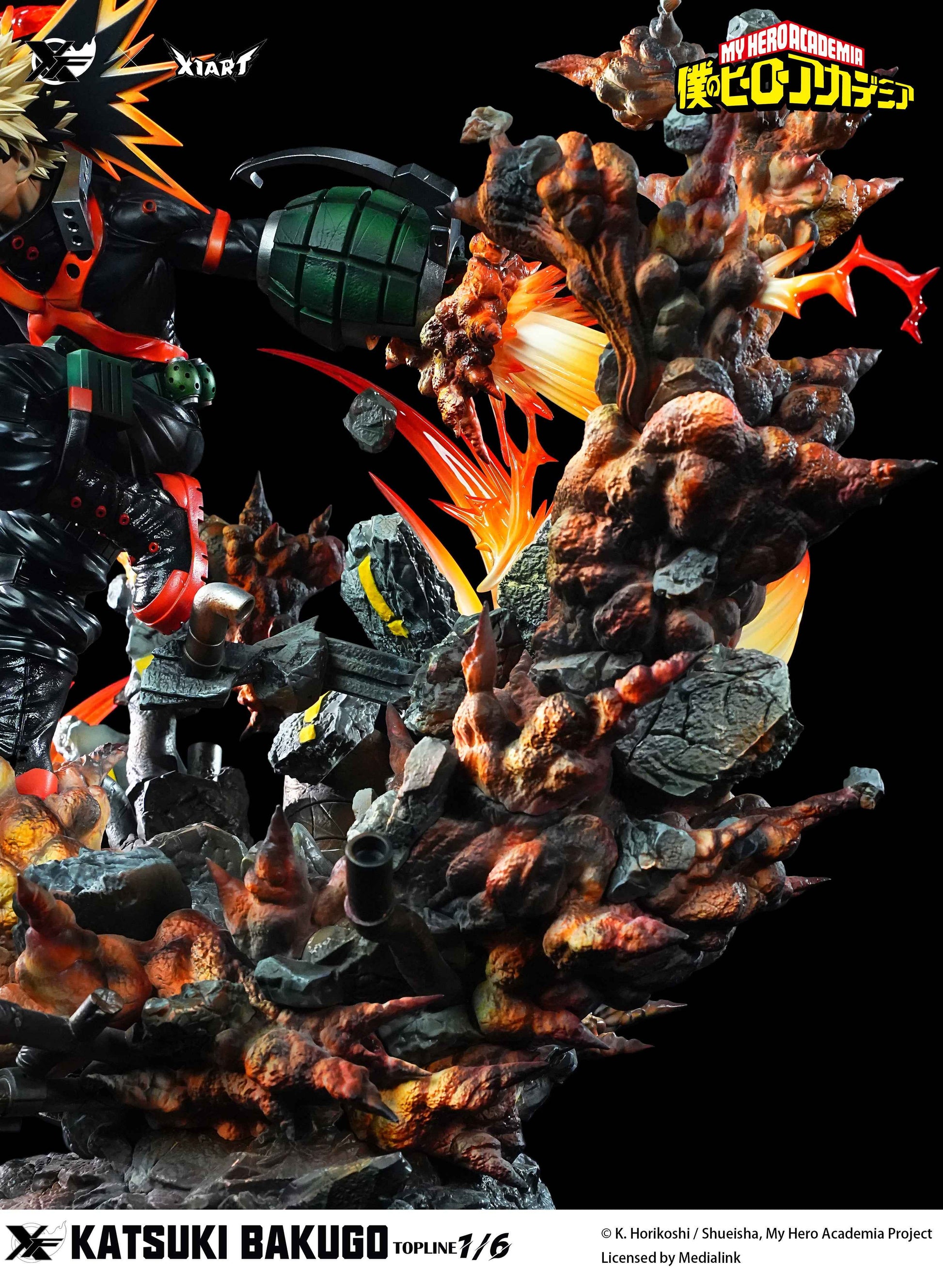 My Hero Academia XFire & X1ART Studio Izuku Midoriya  & Katsuki Bakugo Licensed Resin Statue