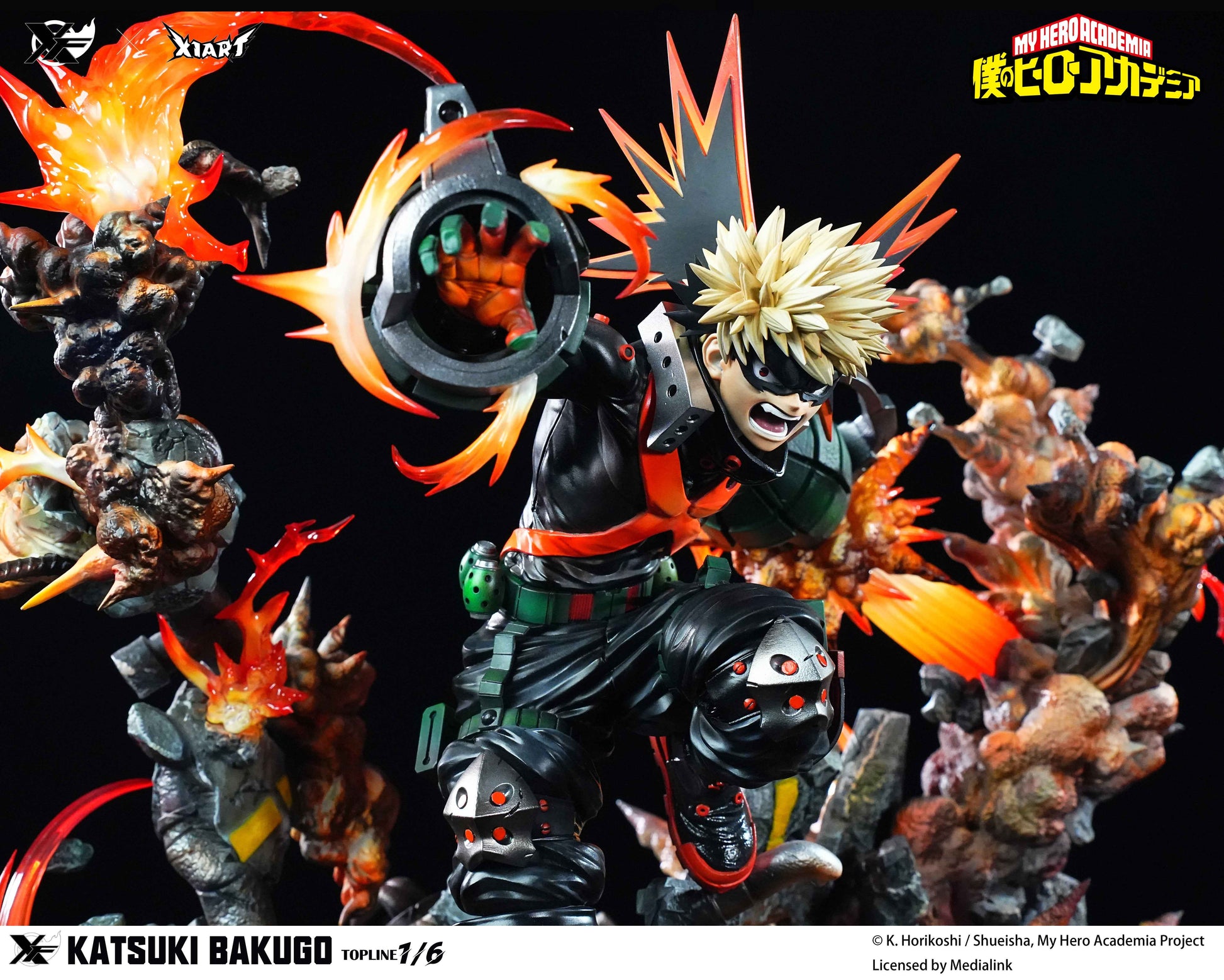 My Hero Academia XFire & X1ART Studio Izuku Midoriya  & Katsuki Bakugo Licensed Resin Statue