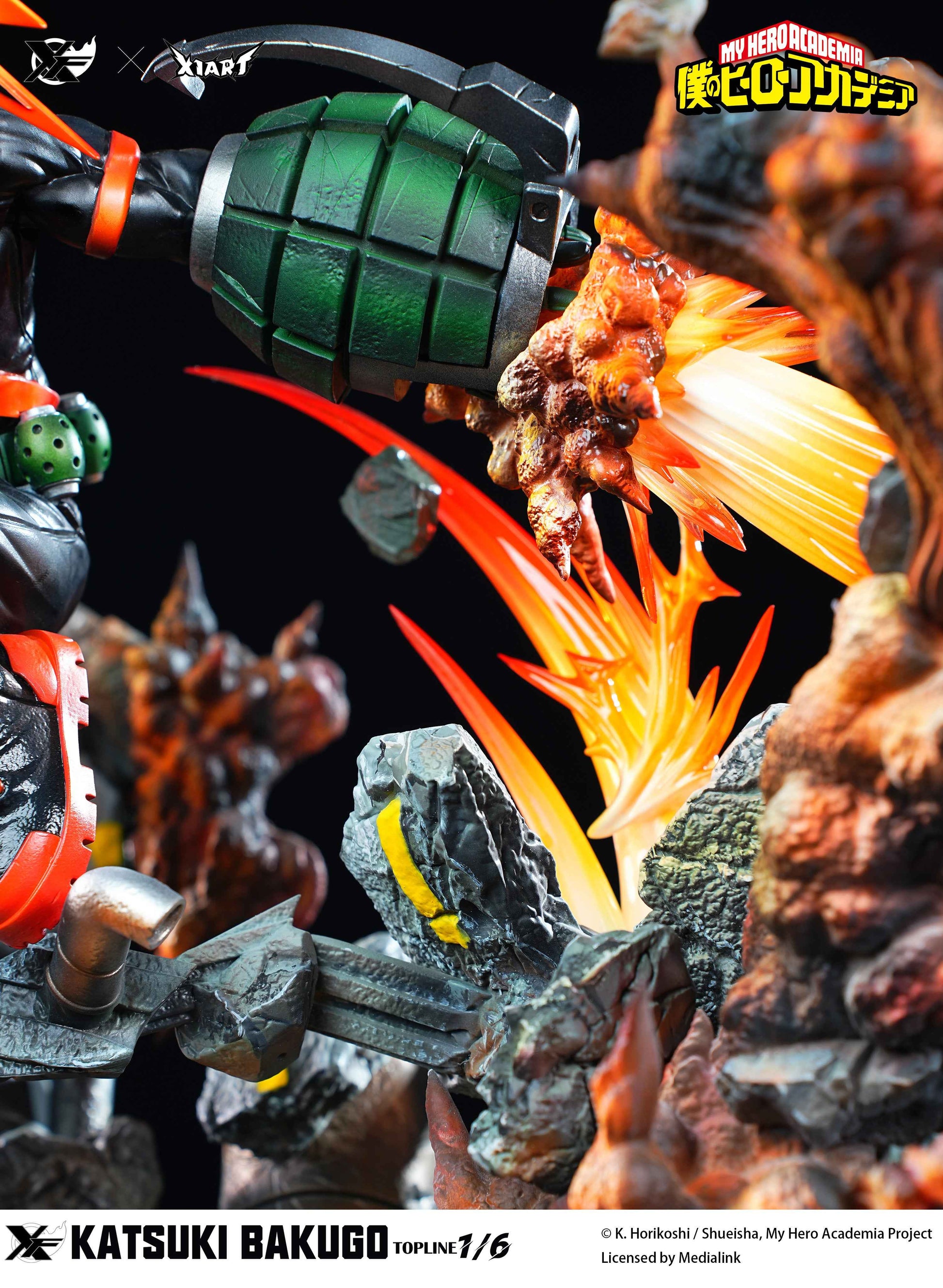 My Hero Academia XFire & X1ART Studio Izuku Midoriya  & Katsuki Bakugo Licensed Resin Statue