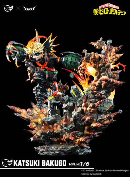 My Hero Academia XFire & X1ART Studio Izuku Midoriya  & Katsuki Bakugo Licensed Resin Statue