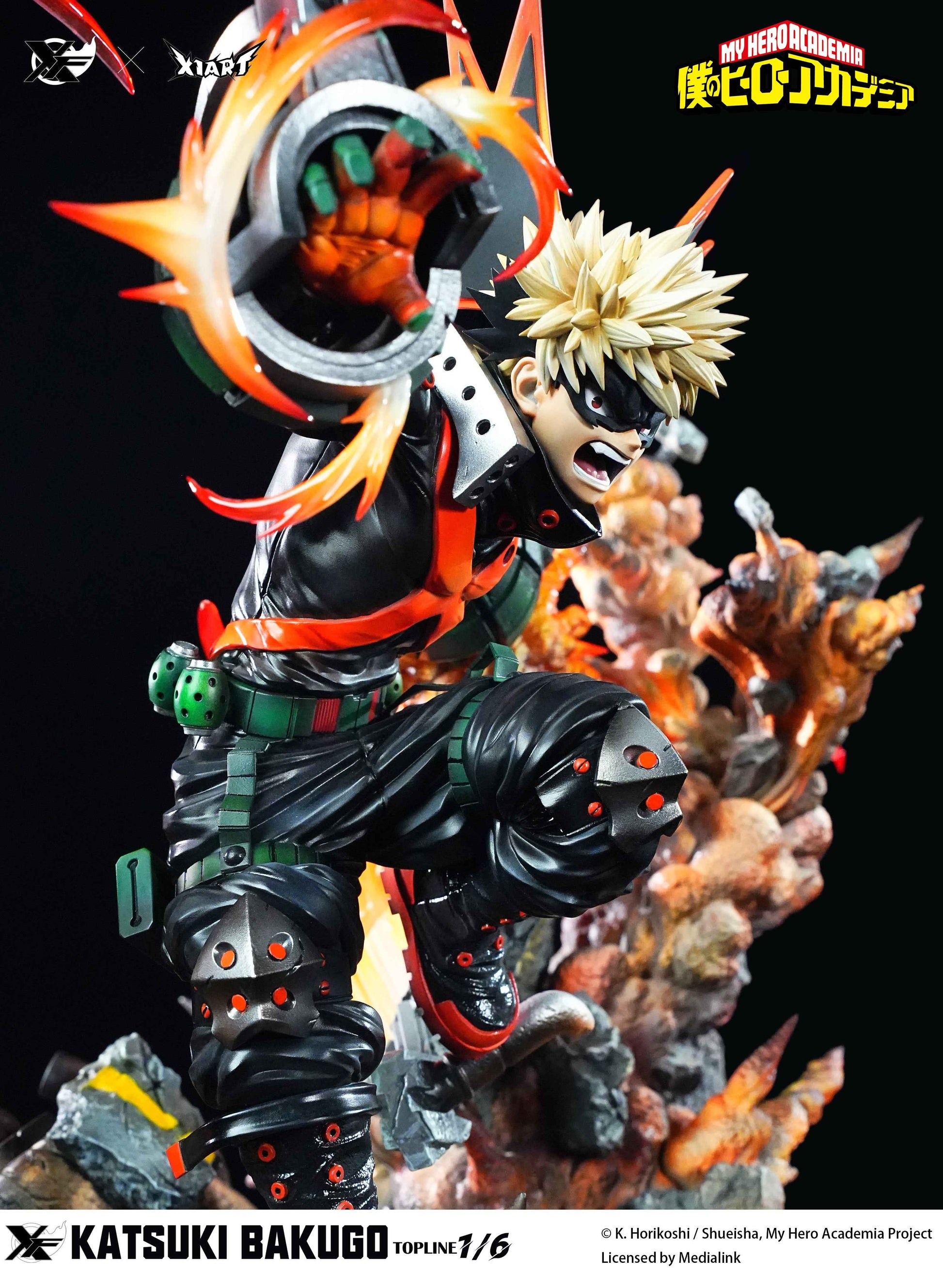 My Hero Academia XFire & X1ART Studio Izuku Midoriya  & Katsuki Bakugo Licensed Resin Statue