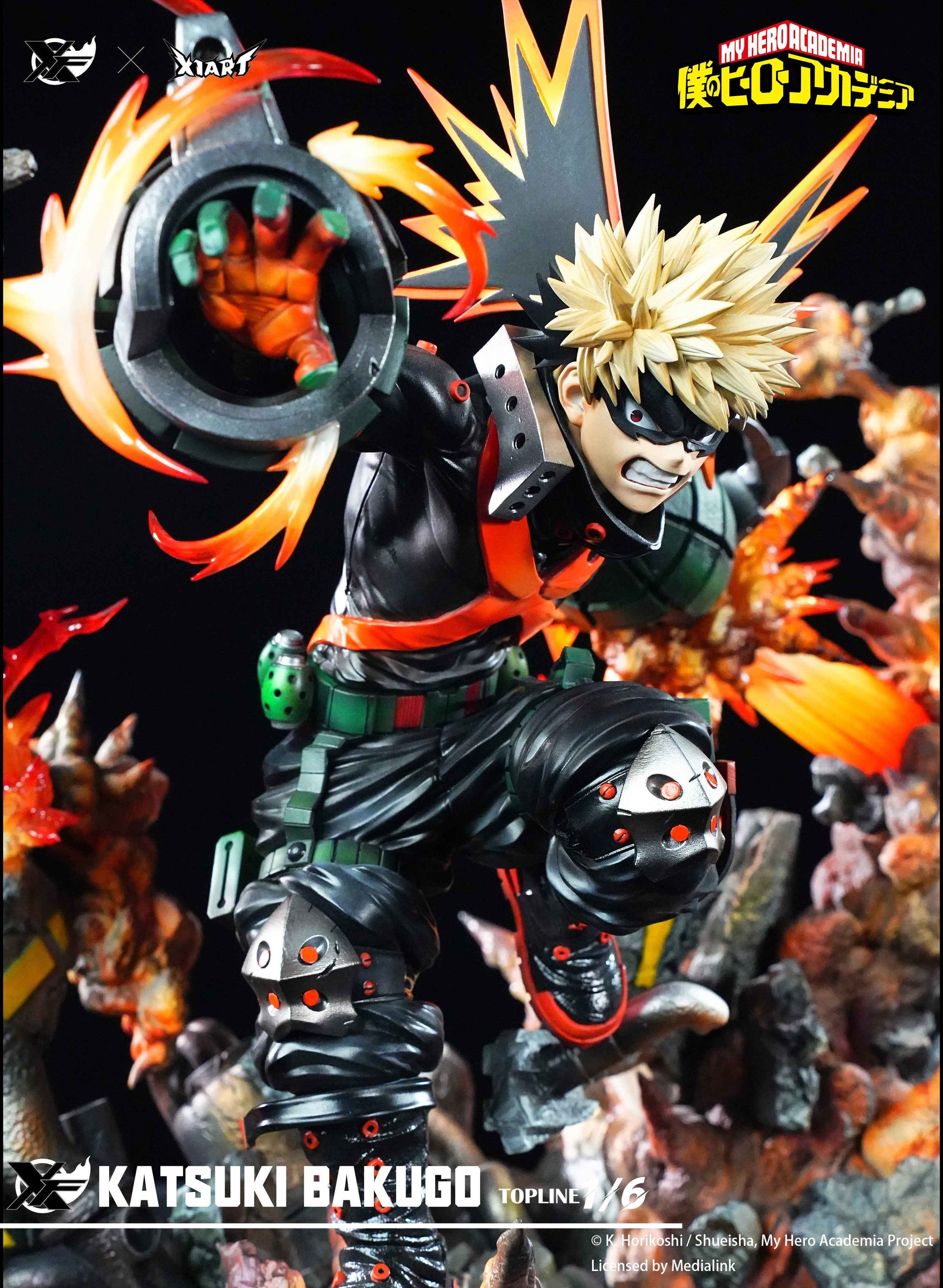 My Hero Academia XFire & X1ART Studio Izuku Midoriya  & Katsuki Bakugo Licensed Resin Statue
