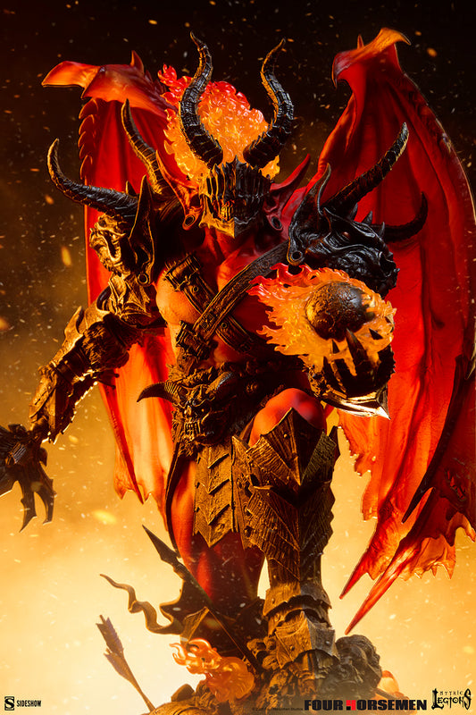 Mythic Legions Sideshow Collectibles Arethyr War Flame Demon No. 300966 Licensed Resin Statue