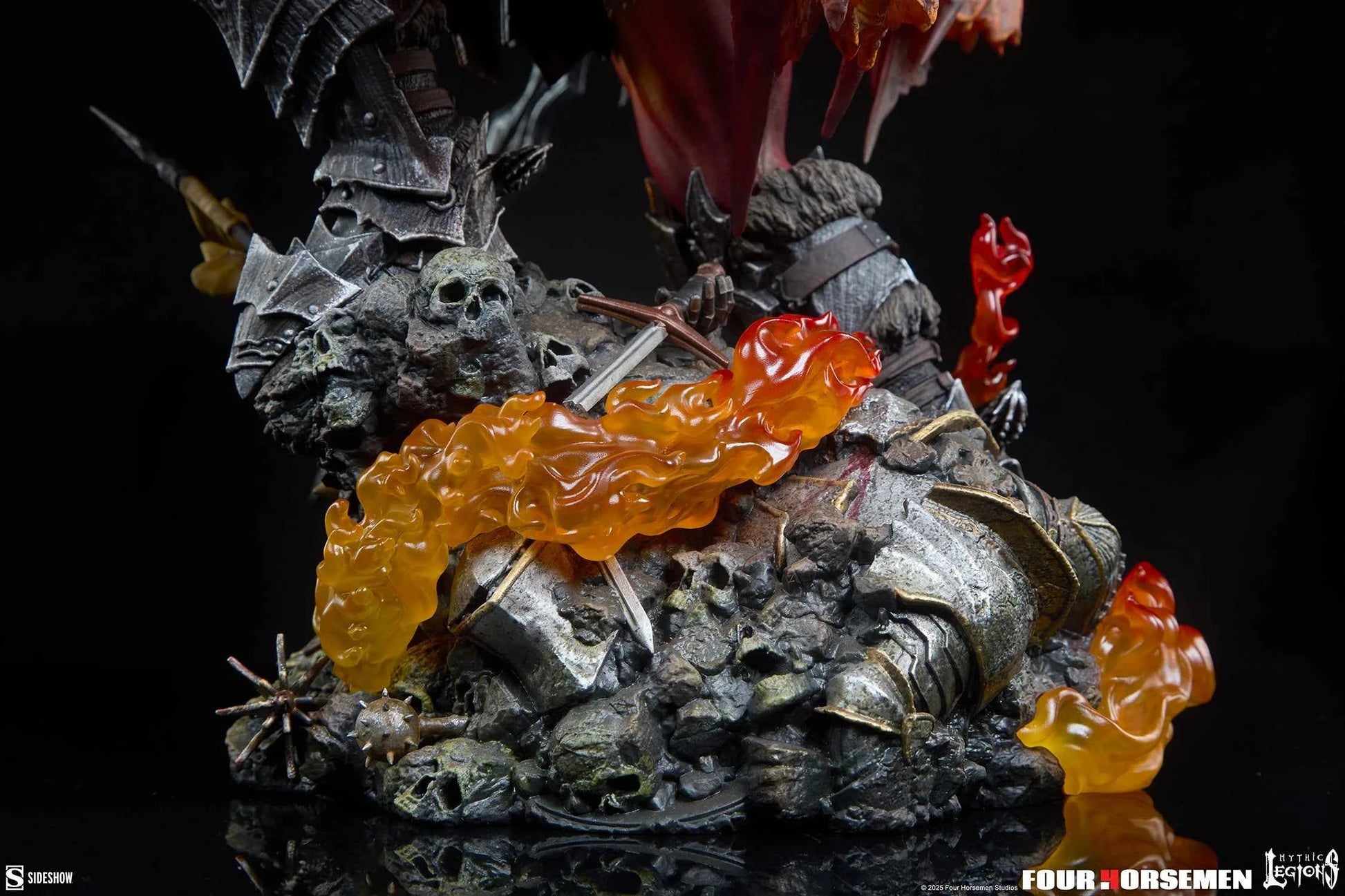 Mythic Legions Sideshow Collectibles Arethyr War Flame Demon No. 300966 Licensed Resin Statue