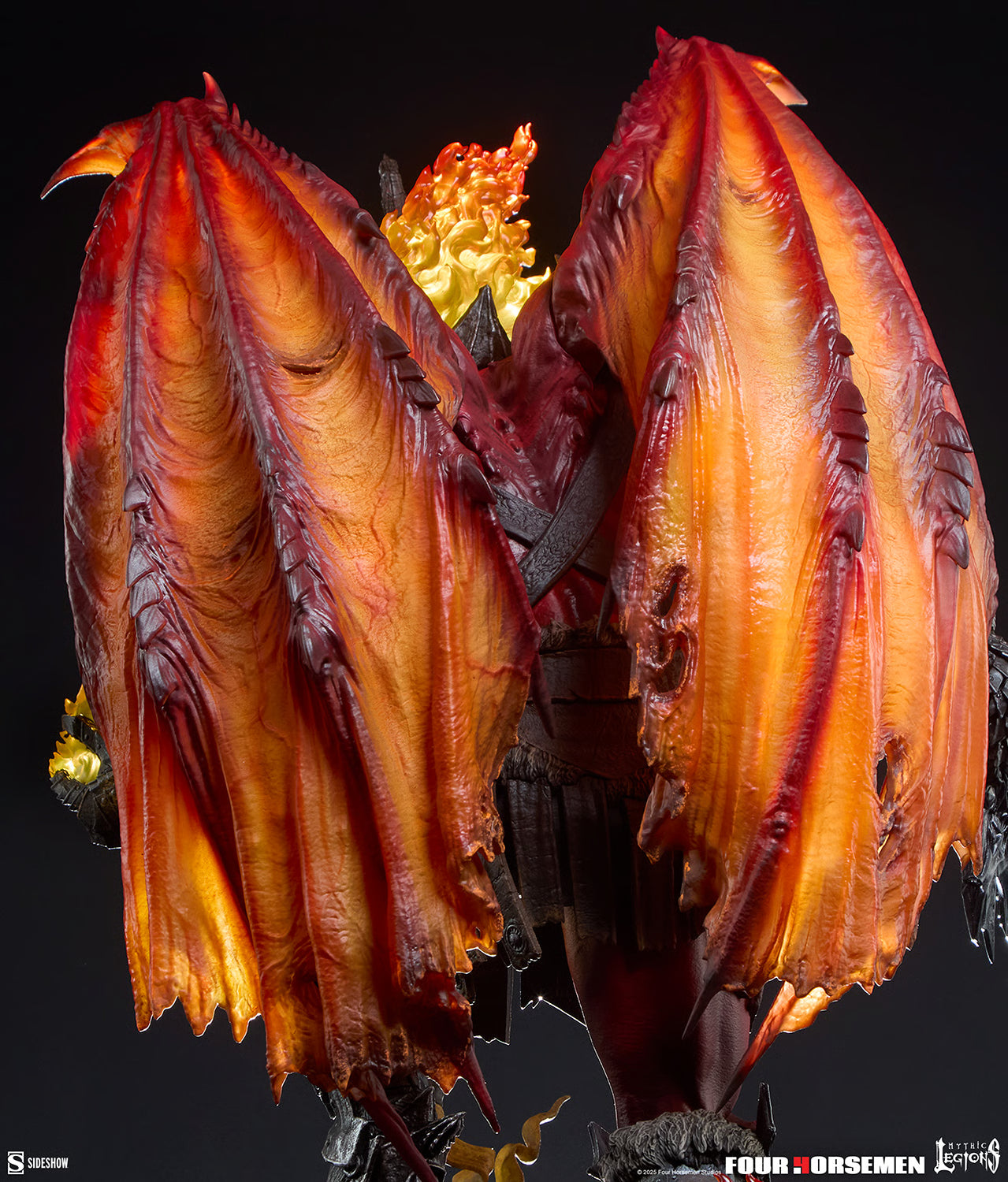 Mythic Legions Sideshow Collectibles Arethyr War Flame Demon No. 300966 Licensed Resin Statue