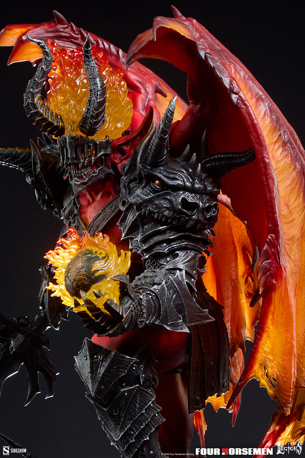 Mythic Legions Sideshow Collectibles Arethyr War Flame Demon No. 300966 Licensed Resin Statue