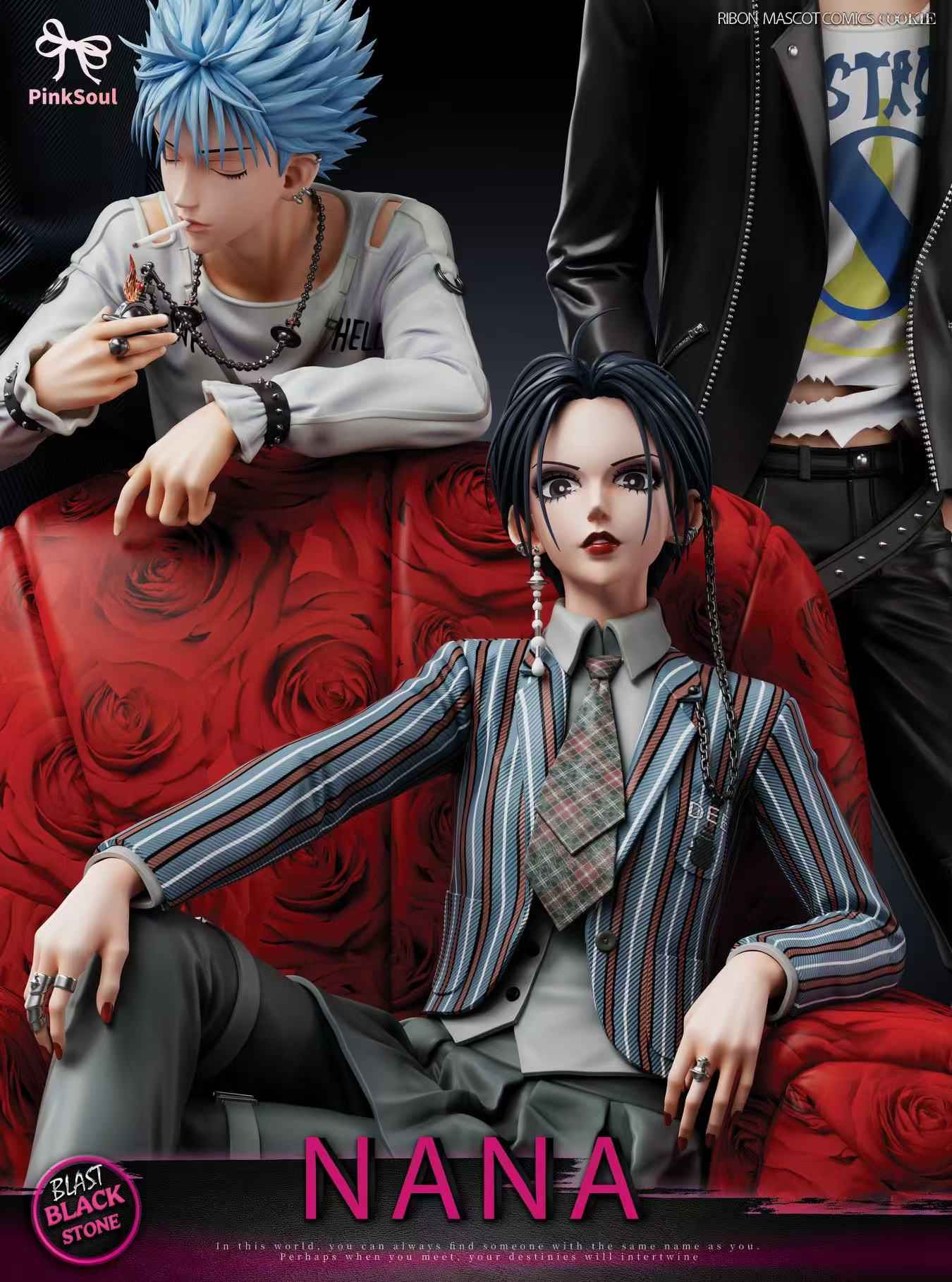NANA Pinksoul Studio Nana Osaki X Yasushi Takagi X Nobuo Terashima X Shinichi Okazaki Resin Statue