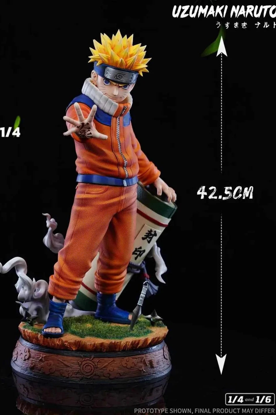 Naruto 7 Studio Genin Uzumaki Naruto Resin Statue
