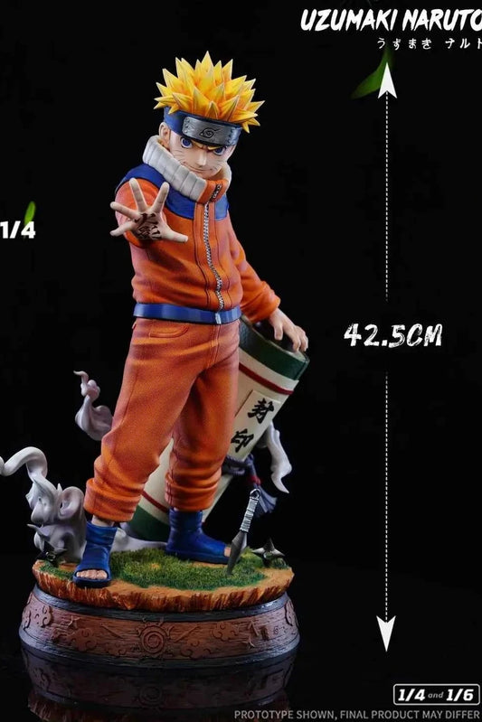Naruto 7 Studio Genin Uzumaki Naruto Resin Statue