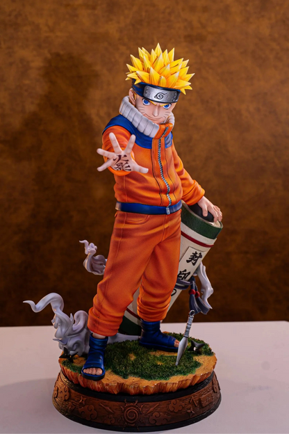 Naruto 7 Studio Genin Uzumaki Naruto Resin Statue