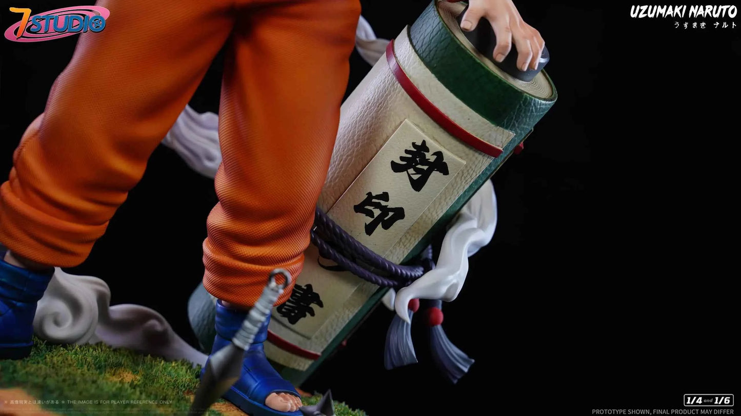 Naruto 7 Studio Genin Uzumaki Naruto Resin Statue