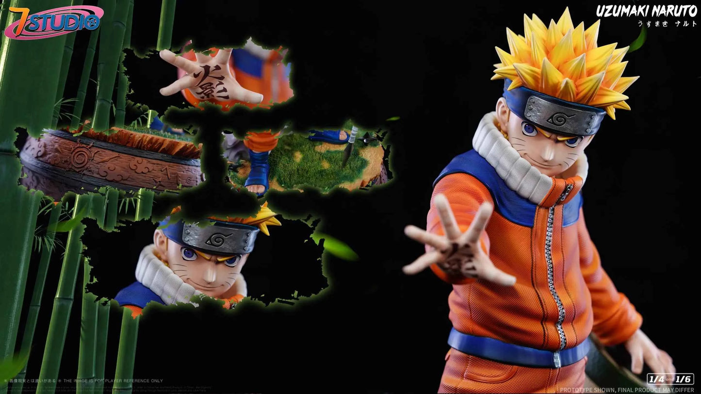 Naruto 7 Studio Genin Uzumaki Naruto Resin Statue