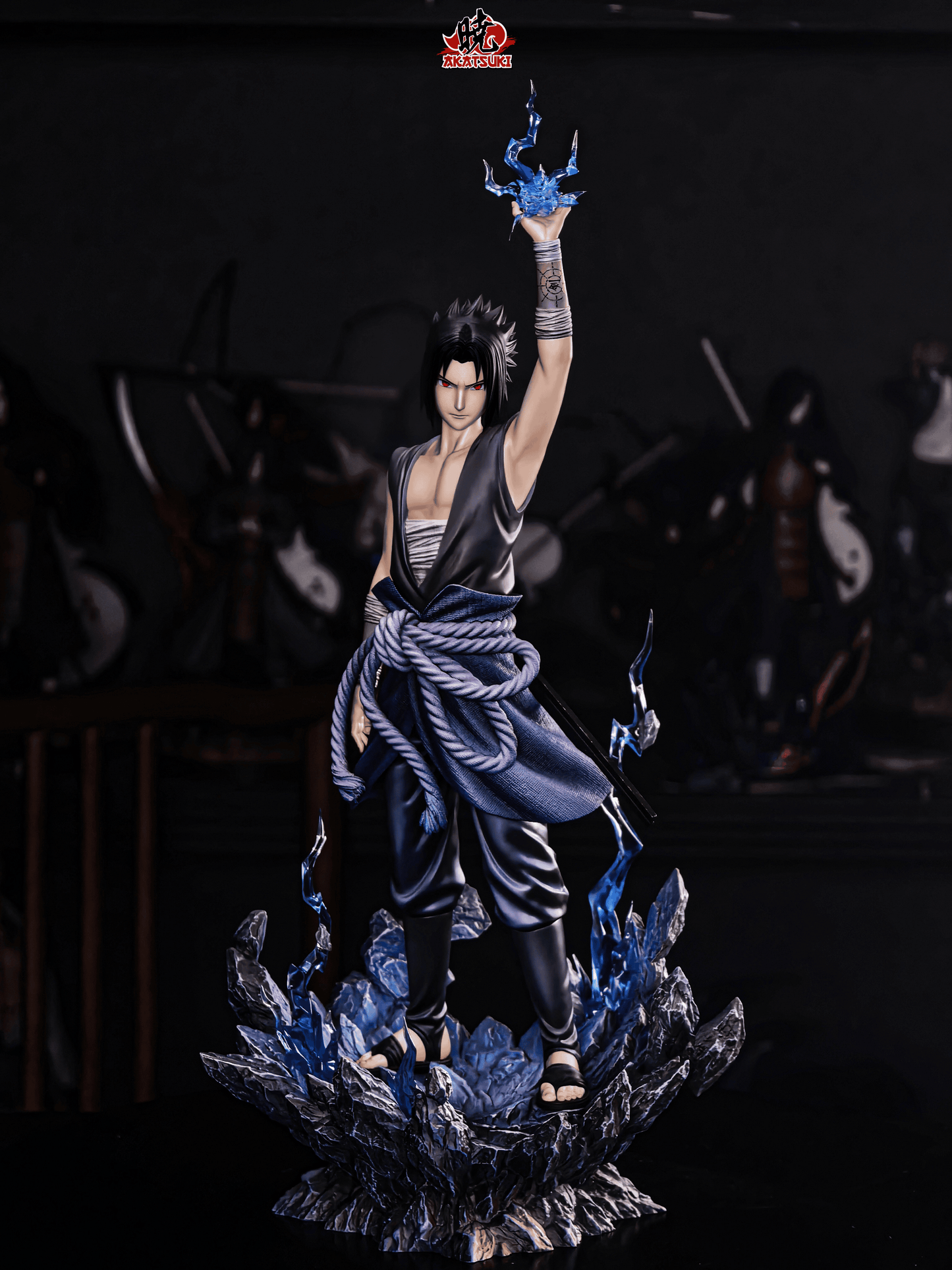 Naruto Akatsuki Studio Uchiha Sasuke Resin Statue