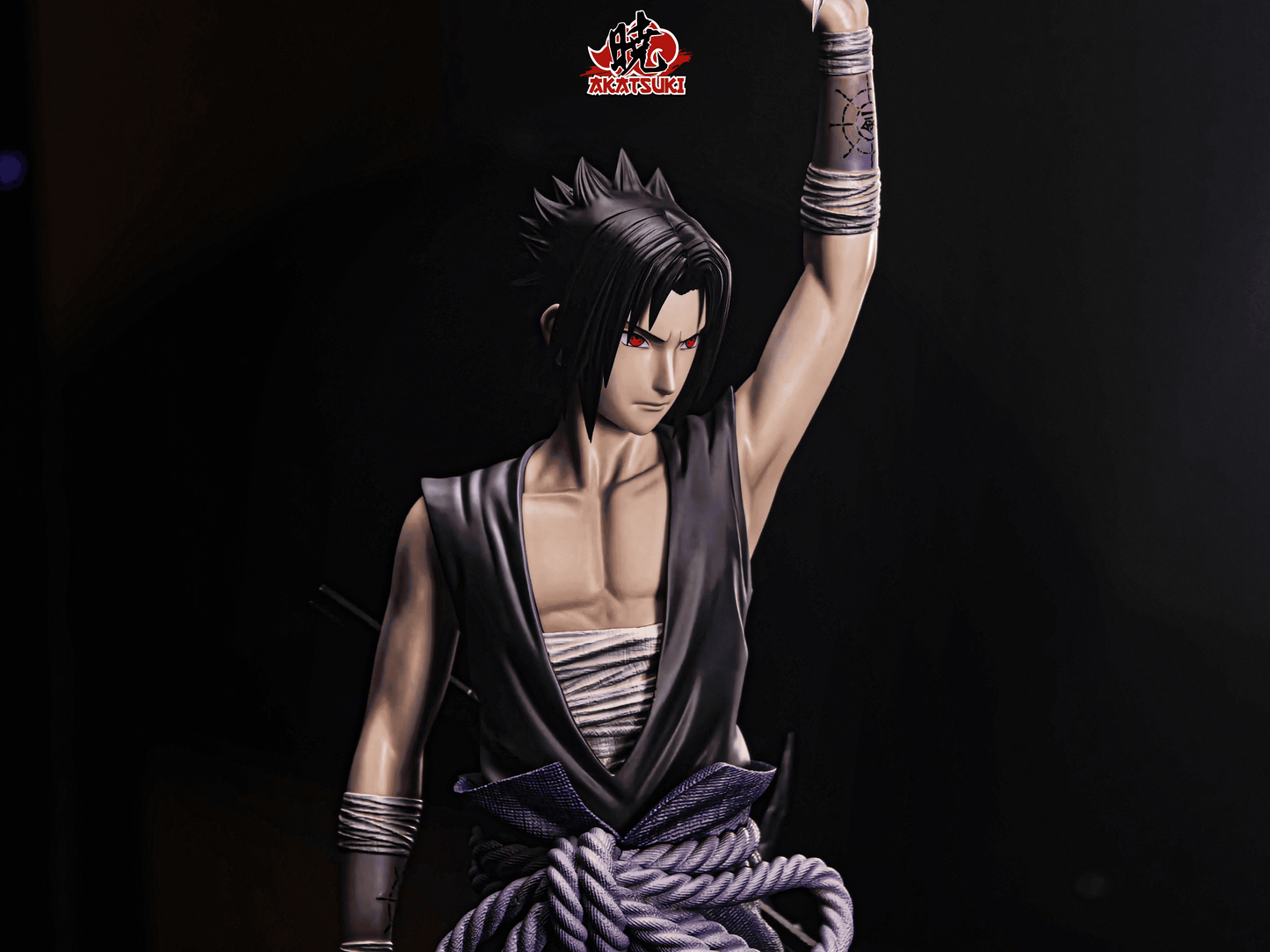 Naruto Akatsuki Studio Uchiha Sasuke Resin Statue