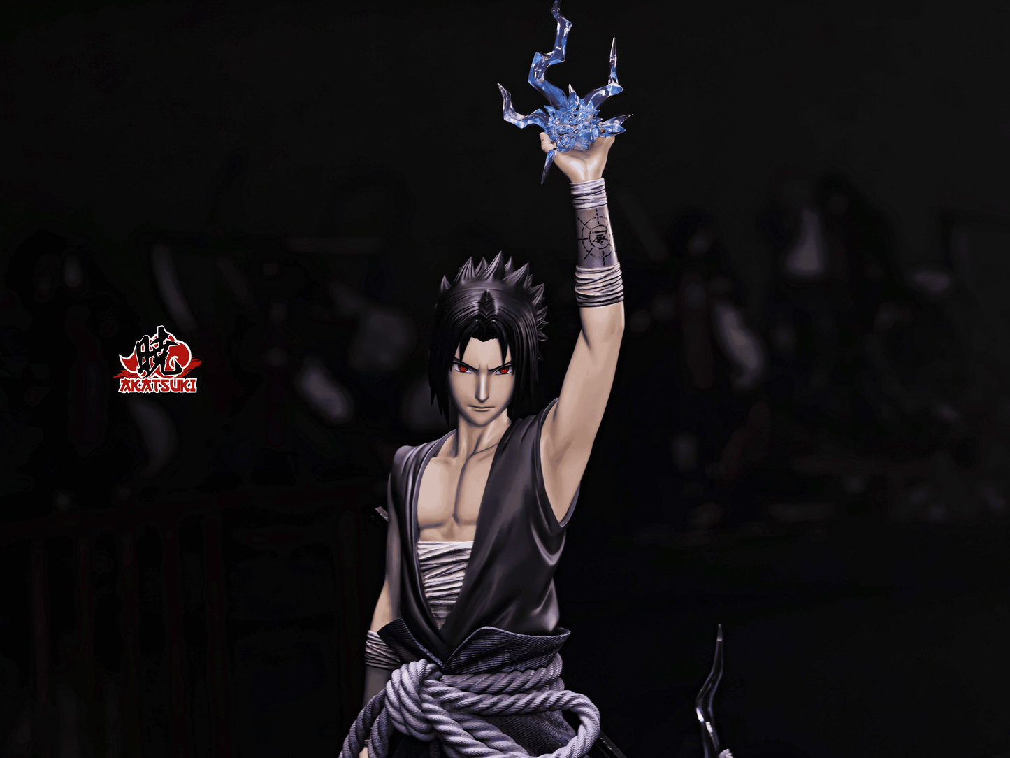 Naruto Akatsuki Studio Uchiha Sasuke Resin Statue
