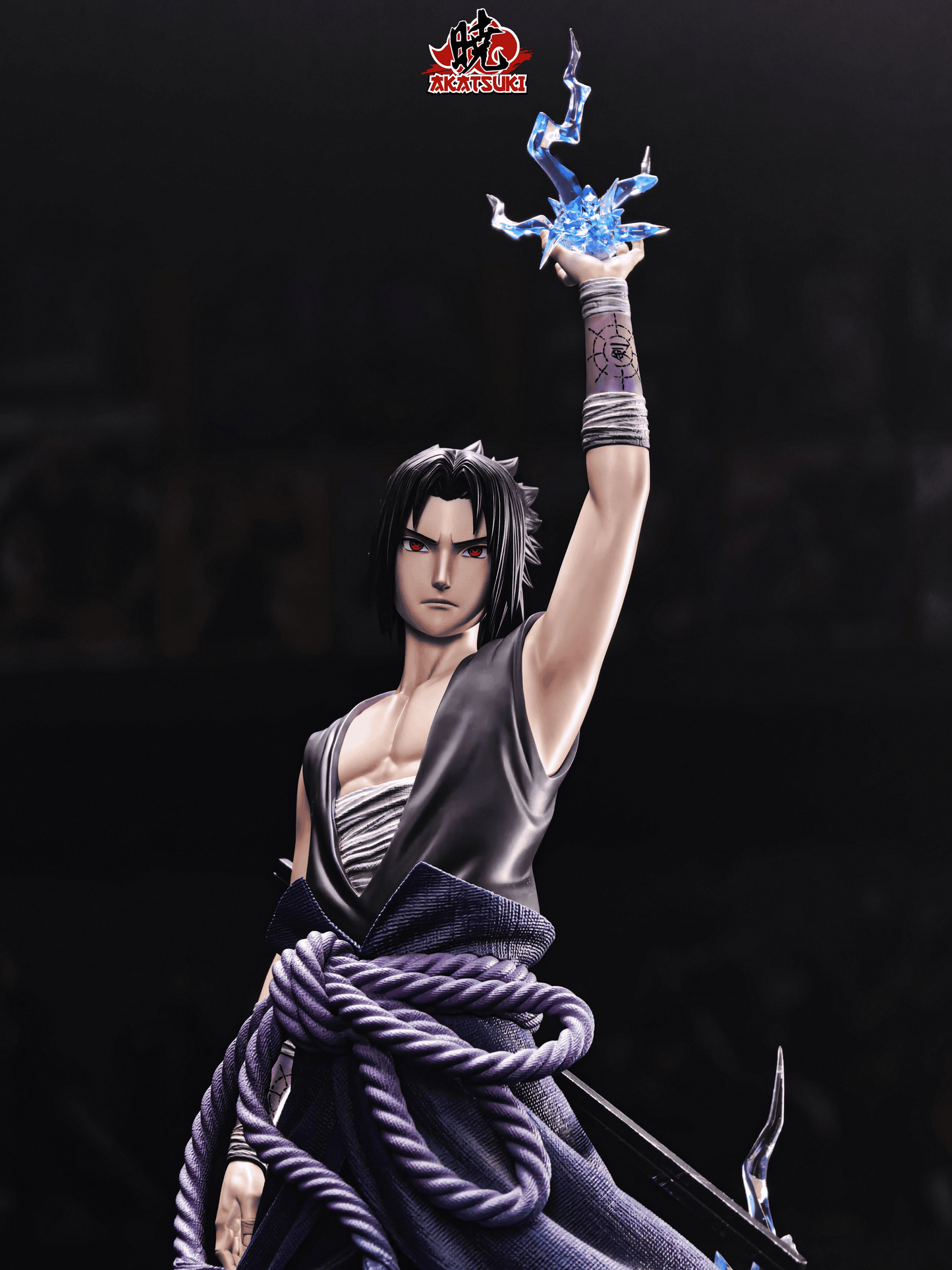 Naruto Akatsuki Studio Uchiha Sasuke Resin Statue