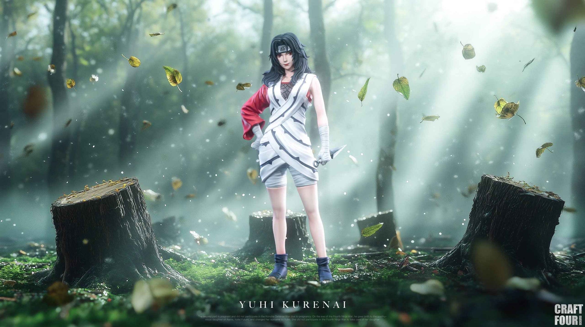Naruto Craft Four C4 Studio Kurenai Yuhi Resin Statue