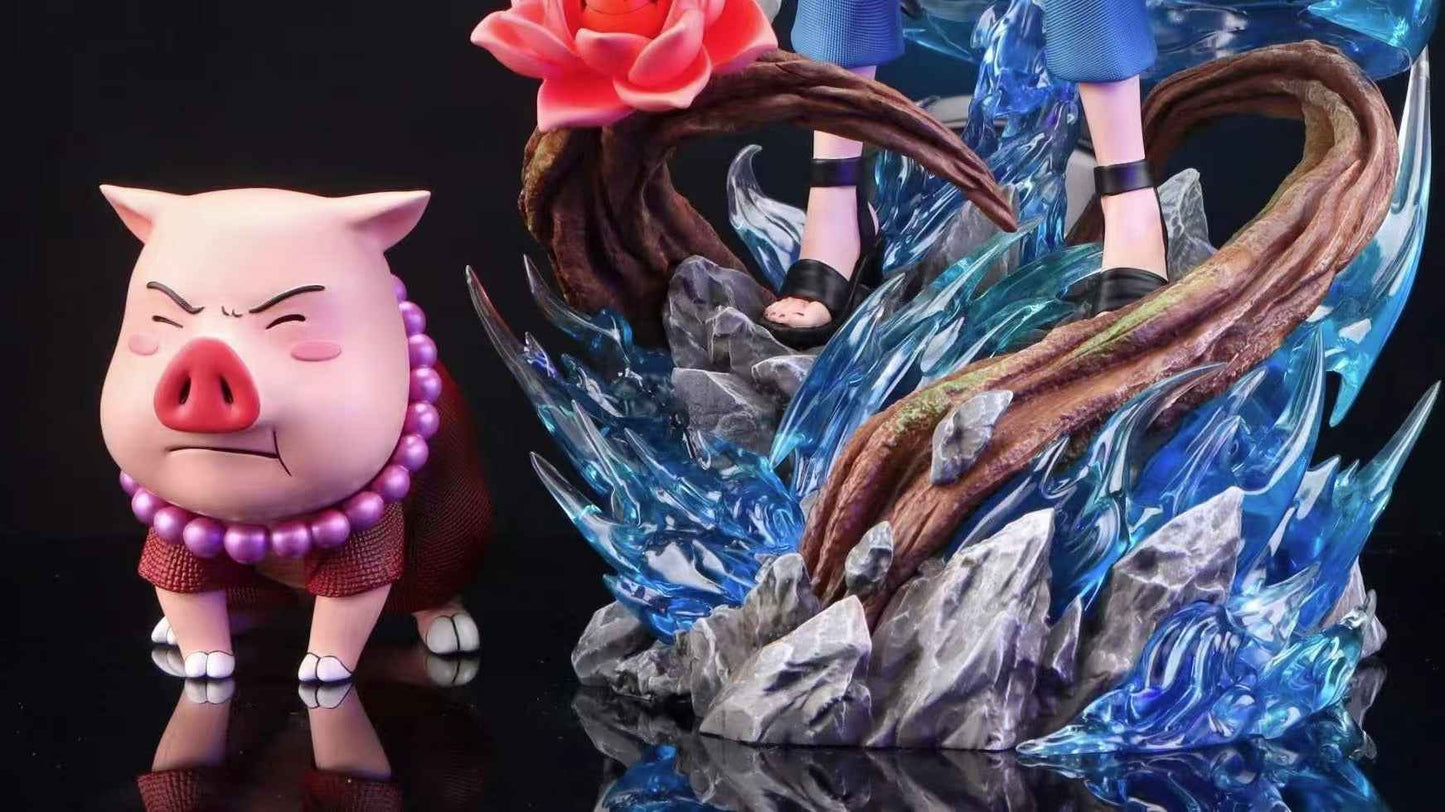 Naruto CWS Studio Tsunade & Tonton 1/6 Resin Statue