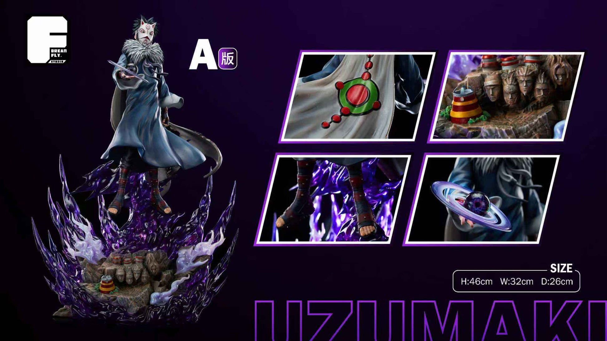 Naruto Dream Fly Studio Menma Uzumaki Resin Statue