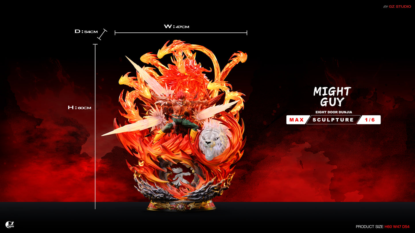 Naruto GZ Studio Azure Beast Eight Gates's Might Guy 1/6 Resin Statue