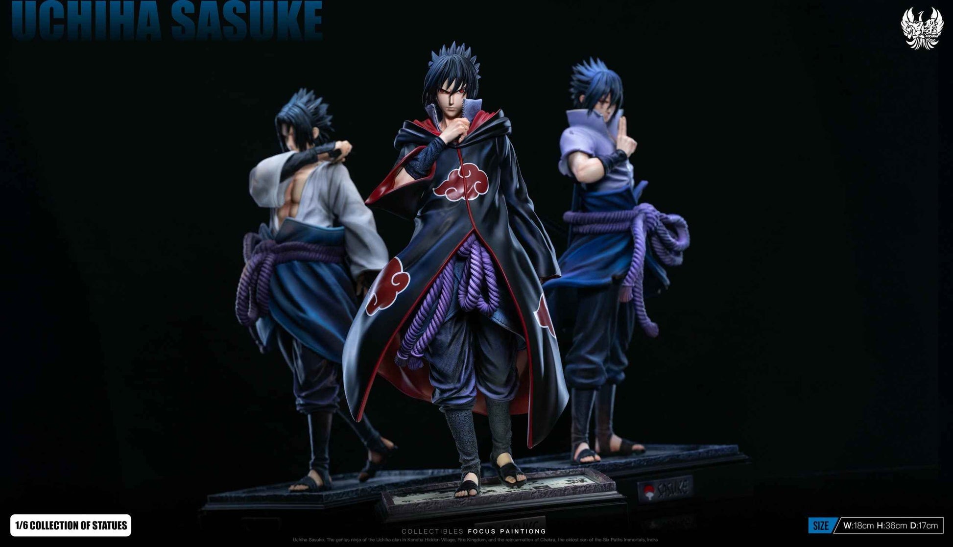 Naruto Nirvana Studio Uchiha Sasuke Resin Statue