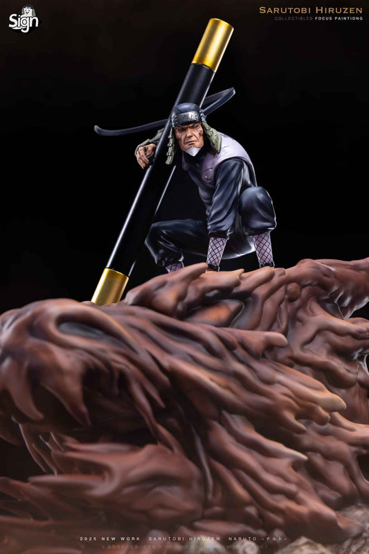 Naruto Sign Studio Sarutobi Hiruzen Resin Statue