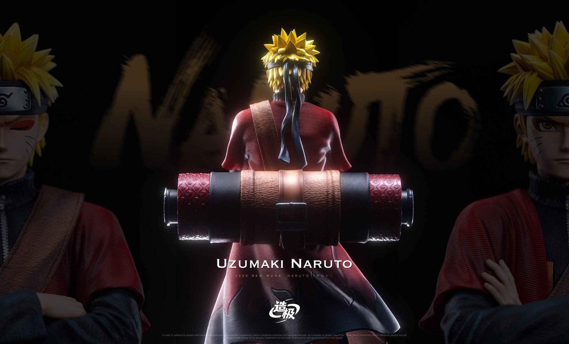 Naruto Zao Ji Studio Uzumaki Naruto Sage Mode Debut Resin Statue
