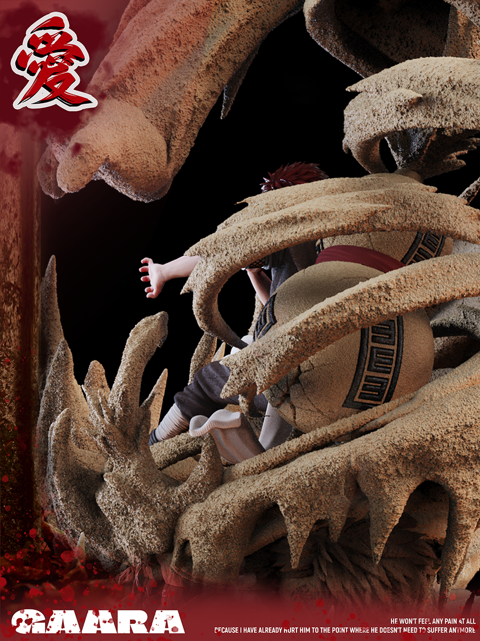 Naruto DCBB Studio Gaara Resin Statue