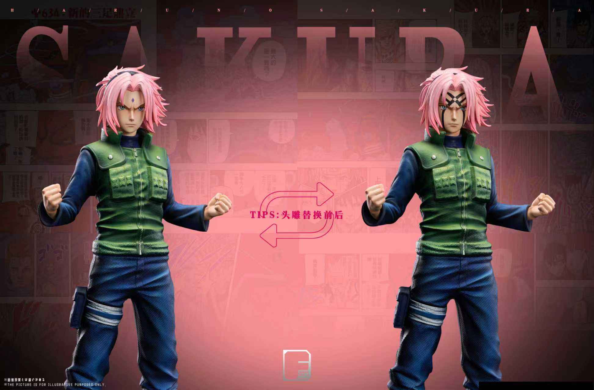 Naruto Dream Fly Studio Uzumaki Naruto & Uchiha Sasuke & Sakura Haruno 1/6 Resin Statue