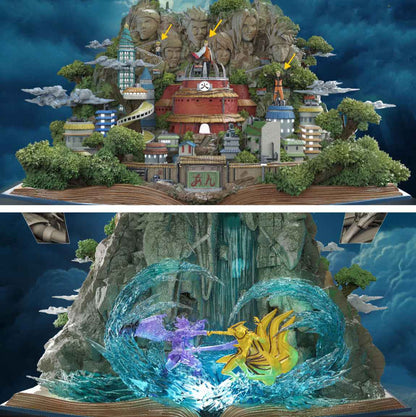 Naruto ~ WASP Studio ~ Village Hidden in the Leaves & Valley of the End ~ Resin Statue
