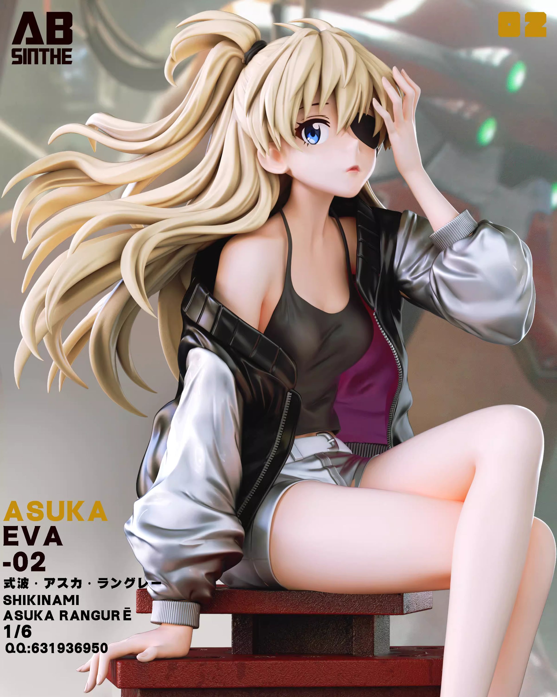 Neo Genesis Evangelion ABsinthe Studio Soryu Asuka Langley 1/6 Resin Statue