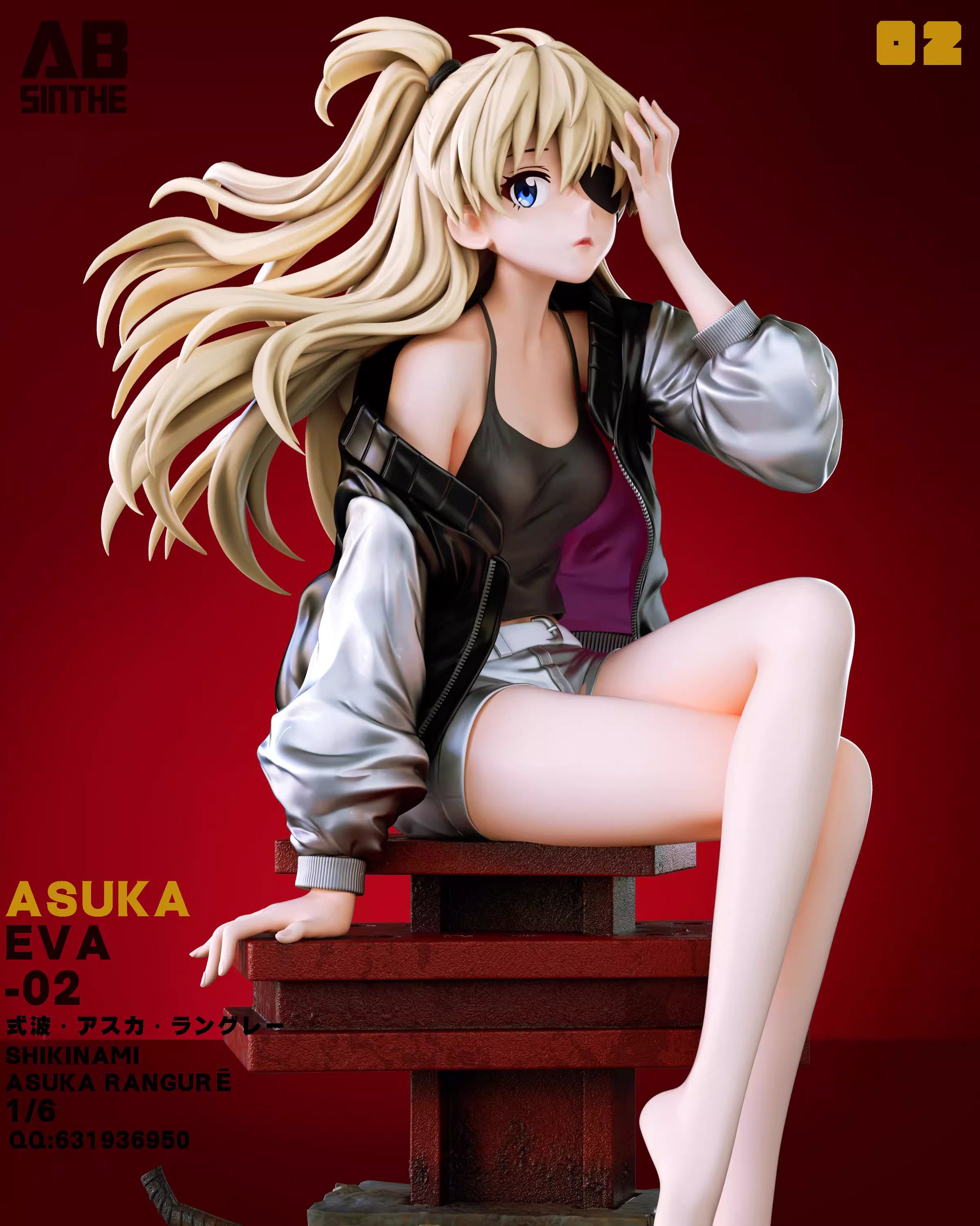 Neo Genesis Evangelion ABsinthe Studio Soryu Asuka Langley 1/6 Resin Statue