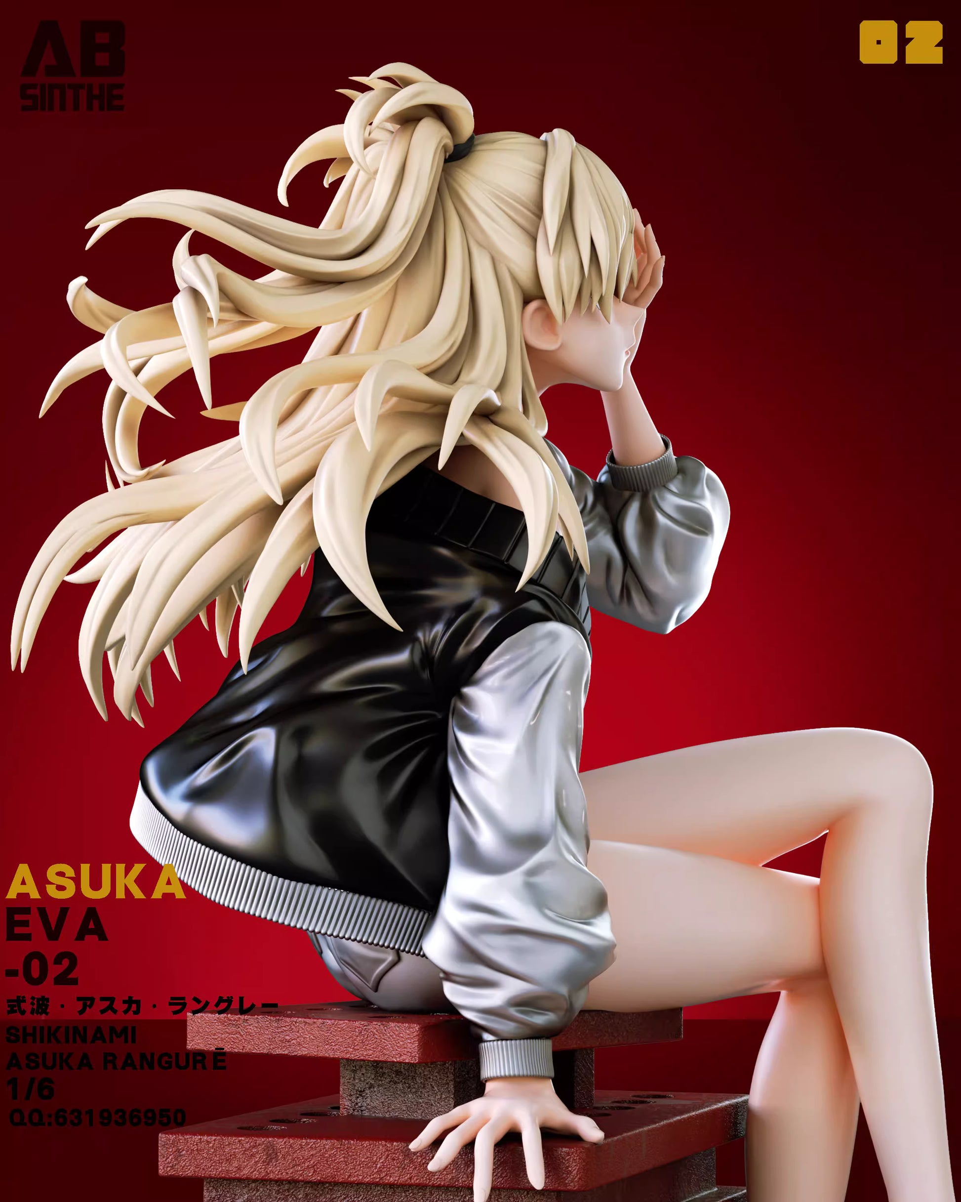 Neo Genesis Evangelion ABsinthe Studio Soryu Asuka Langley 1/6 Resin Statue