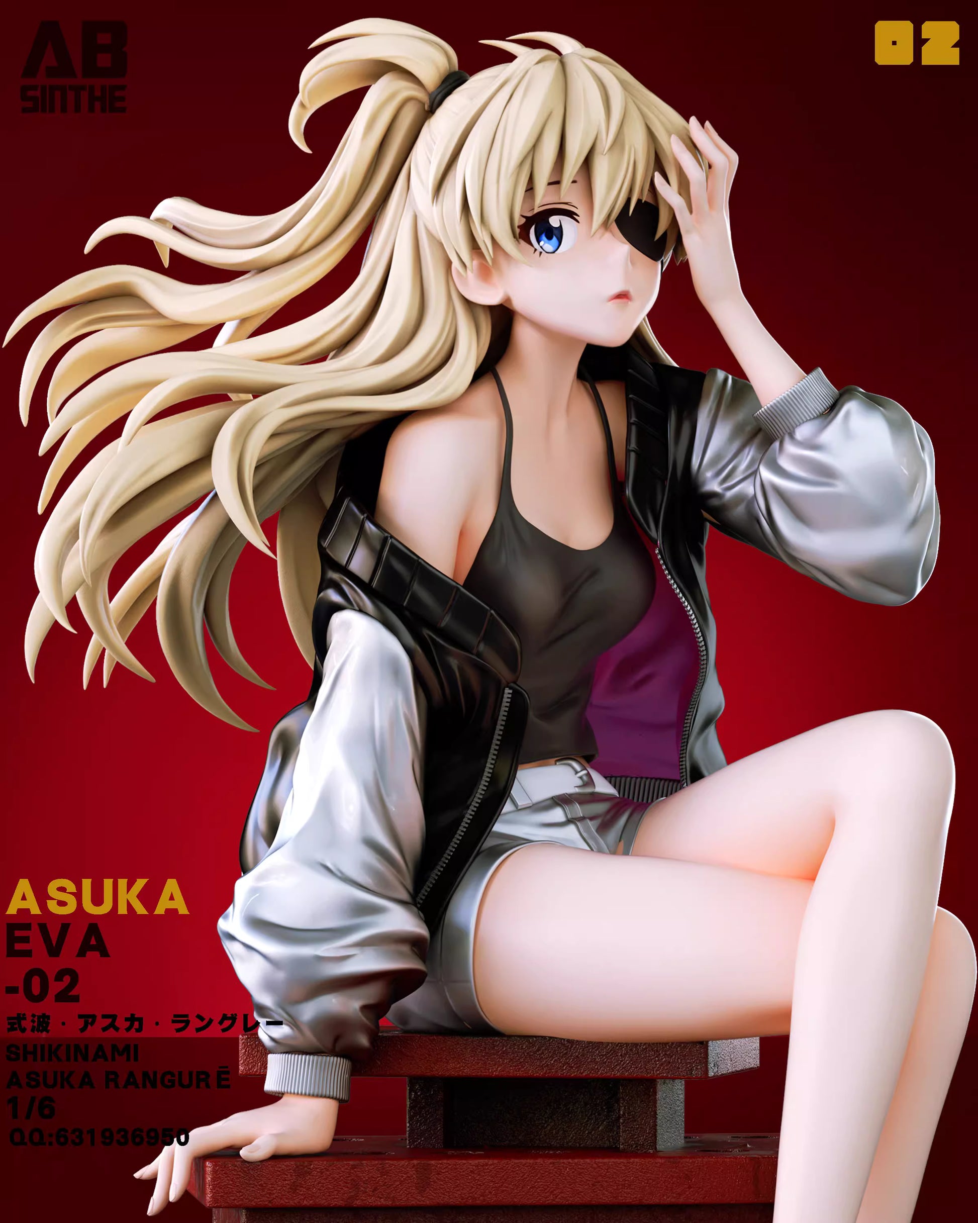 Neo Genesis Evangelion ABsinthe Studio Soryu Asuka Langley 1/6 Resin Statue