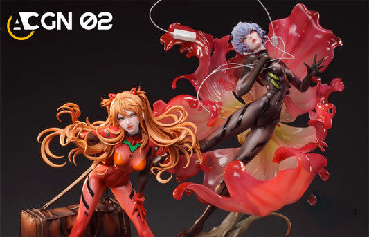 Neon Genesis Evangelion ACGN 02 Studio Soryu Asuka Langley & Ayanami Rei 1/6 Resin Statue